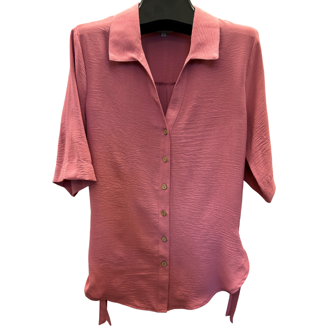 Blue Baubles Side Tie Shirt