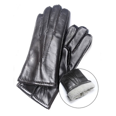 Gloves Leather/Lamb's Wool Men – The Real Wool Shop