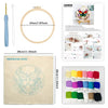 Kit Punch Needle Embroidered Butterfly