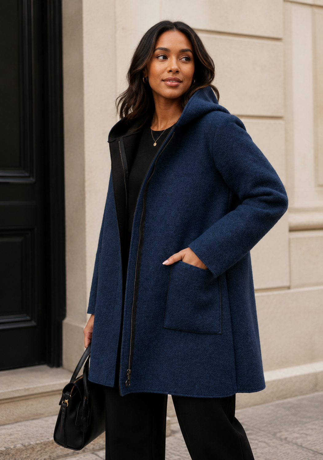 60s Lama far wool reversible coat ウール 60s Lama far wool