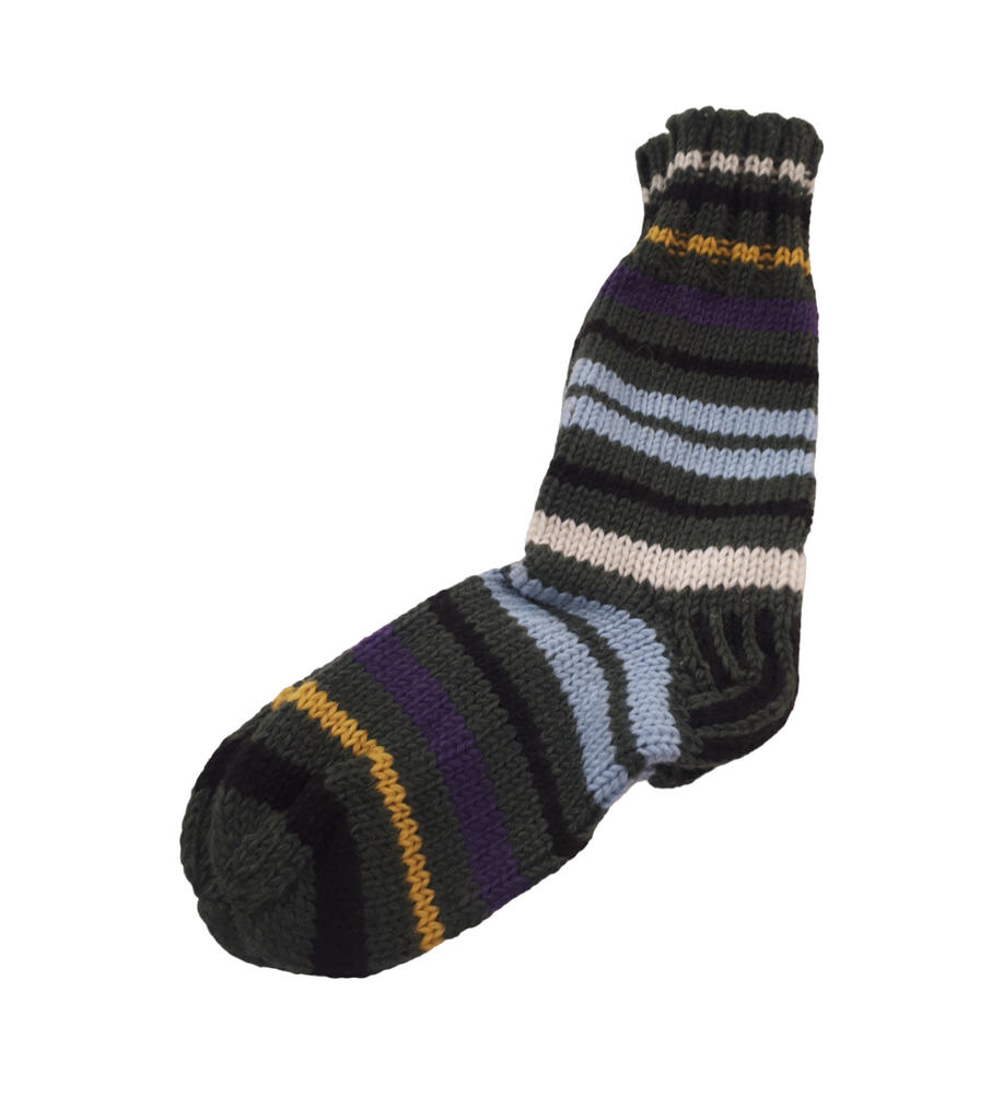 Hand Knitted Wool Socks//extra Thick//large Sizes//pure Wool Socks