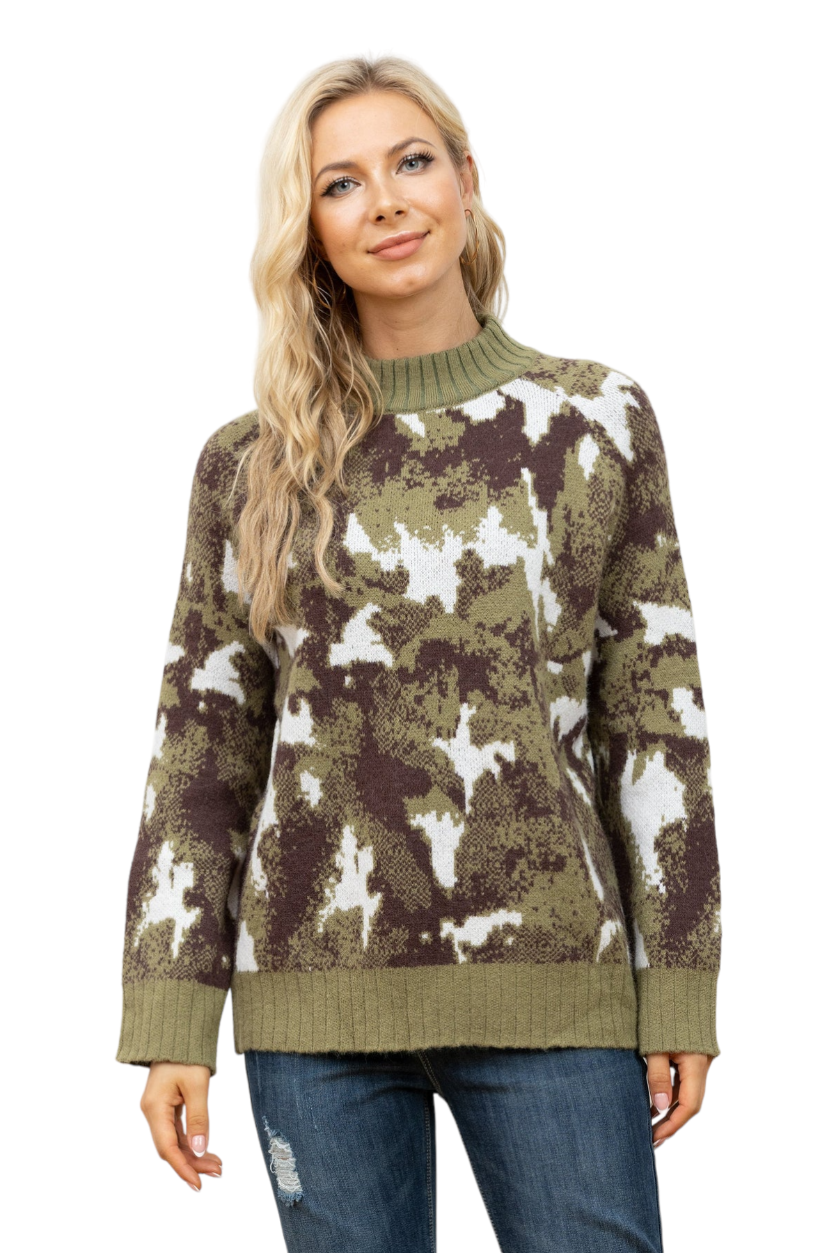 Camo 2025 print sweater