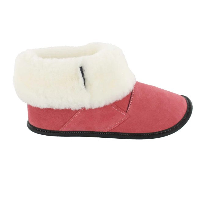 Garneau Authentic Sheepskin Slippers For Women - Made In Canada, Memory Foam, Non-Slip Sole, Suede Upper