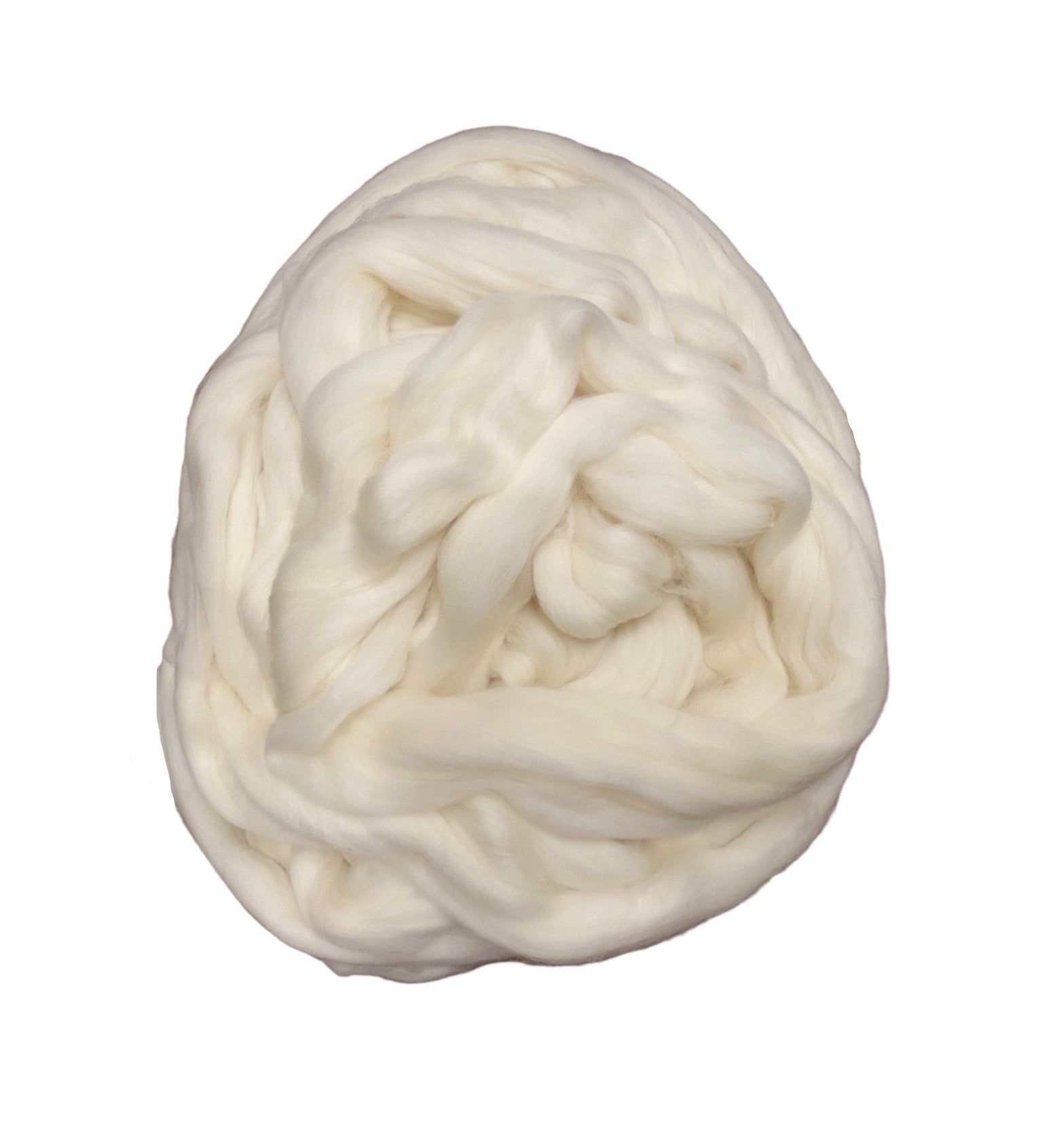 30 lb Natural White Wool Top Roving Fiber Spinning, Felting, Crafts Fresh Milled