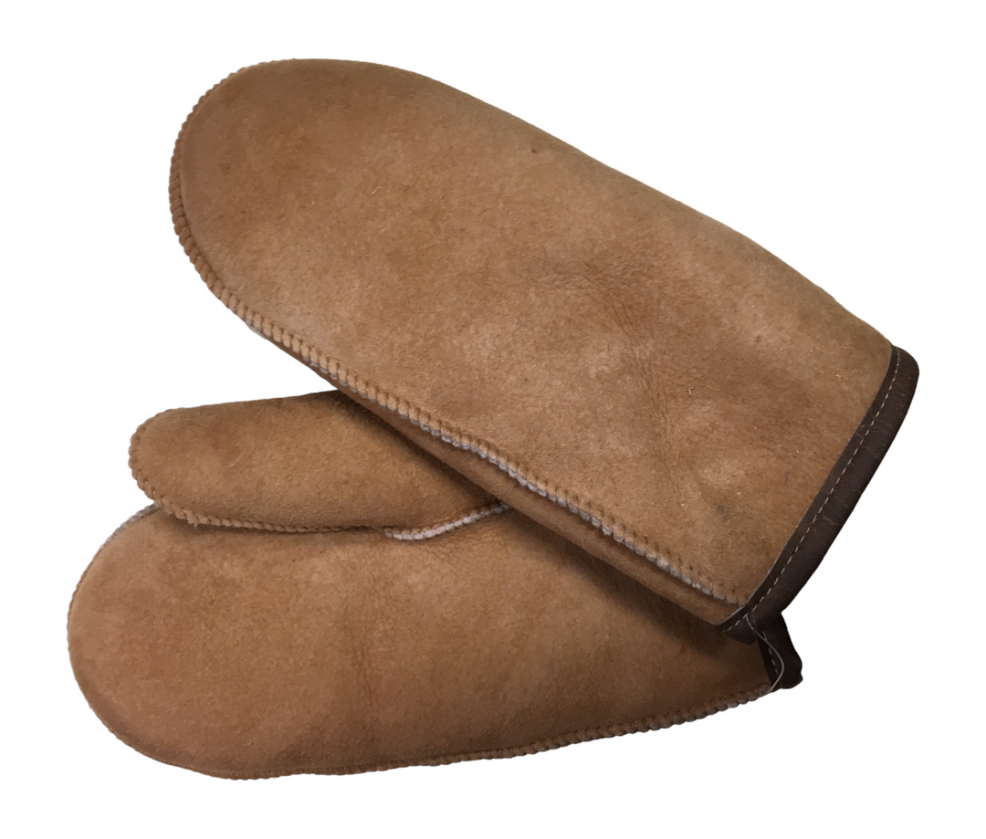 Mens sheepskin mittens sales