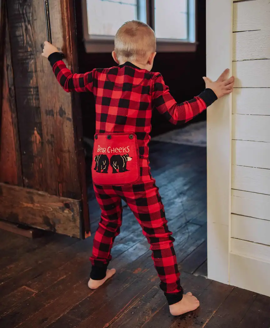 Black plaid pjs sale